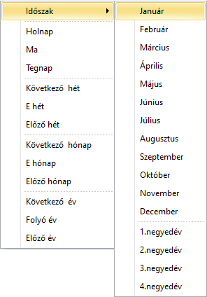 Időszak Kiválasztás