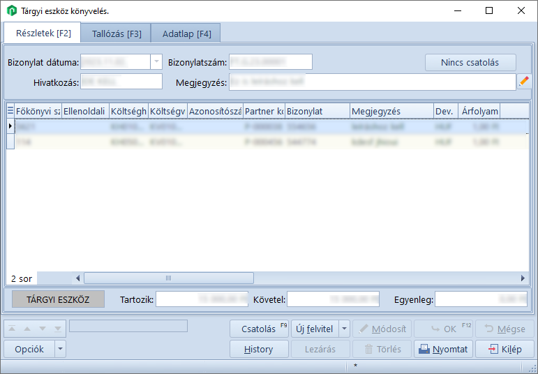 TargyiEszkozKonyveles