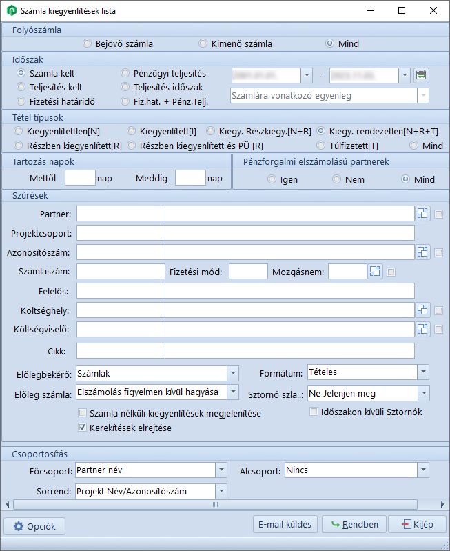 SzamlaKiegyenlitesekLista